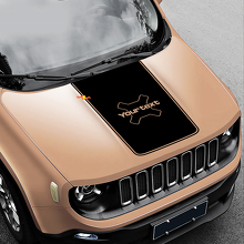 Custom Lettering Hood Vinyl Decal Sticker for Jeep Renegade 3