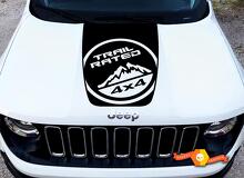 Trail Rated Sport Vinyl Hood Decal Sticker Graphic for Jeep Cherokee 2