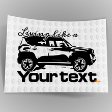 Living Like a Logo Graphic Vinyl Decal Sticker for Jeep Renegade 3