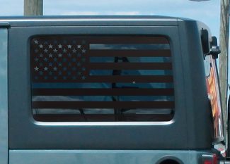 Jeep Hardtop Flag Decal Regular USA American Wrangler JKU Vinyl Standard