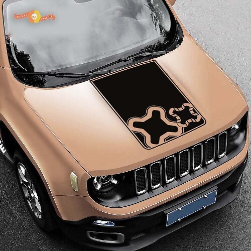 Hood Logo Graphic Vinyl Decal Sticker Side Camo for Jeep Renegade