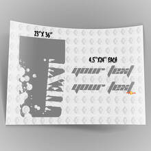 Splashes with Custom Lettering Hood Vinyl Decal for Jeep Wrangler _2