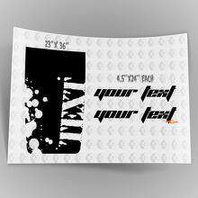 Splashes with Custom Lettering Hood Vinyl Decal for Jeep Wrangler _3
