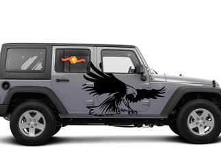 American Iron-Vinyl Decal Sets for Jeep, Ram, Ford, Chevy Graphics