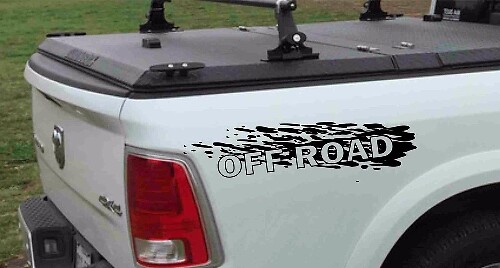 2pc Off Road 4x4 4WD Vinyl Decal Stickers for Dodge Ram 1500 / 2500 / 3500 / Dakota / Durango
