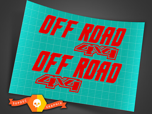 Off Road 4x4 Universal Vinyl Decal Sticker