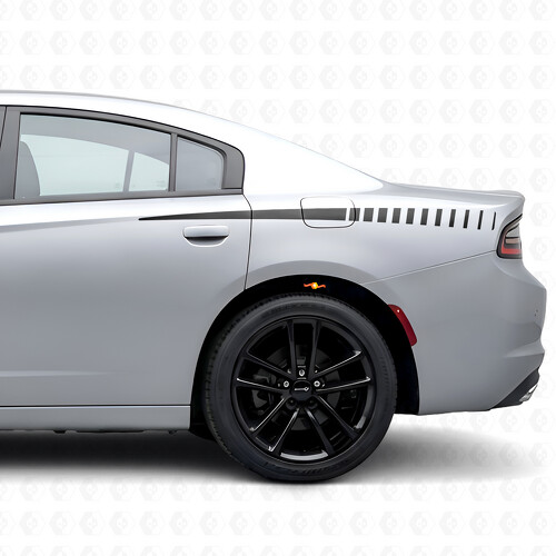 Thin Accent Strobe Stripes Bedside Vinyl Decal Sticker for Dodge Charger 2015-2026
