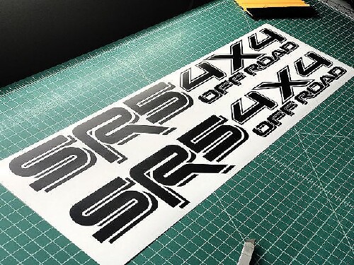 Toyota SR5 4X4 Off Road Racing Tacoma Tundra Truck 2 Pair Decal Sticker 2 Decals