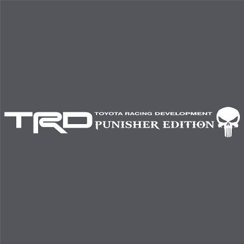 TRD Punisher Edition Windshield Vinyl Decal Sticker for Toyota Tundra