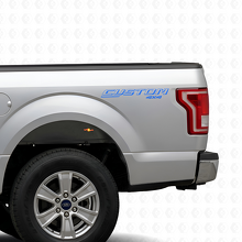 CUSTOM 4x4 Outlined Lettering Bedside Vinyl Decal Sticker for Ford F-150 2015-2016_2