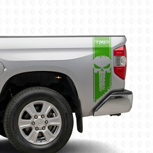 TRD Punisher Vertical Stripes Bedside Vinyl Decal Sticker for Toyota Tundra 2016-2017_3