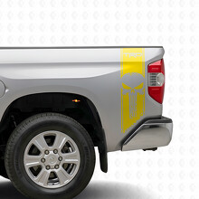 TRD Punisher Vertical Stripes Bedside Vinyl Decal Sticker for Toyota Tundra 2016-2017_5
