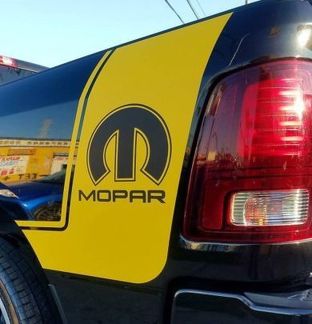 2 Truck vinyl decals racing stripes sticker Dodge Ram Mopar Hemi auto Graphics