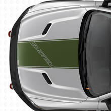 Custom Outline Lettering Hood Vinyl Decal for Dodge Ram Rebel _3