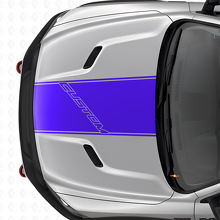 Custom Lettering Outline Hood Stripe Vinyl Decal for Dodge Ram _2