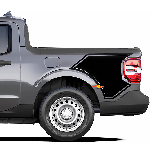 Dot Bed Side Vinyl Decals Stickers Graphic For Ford Maverick 2022-Up