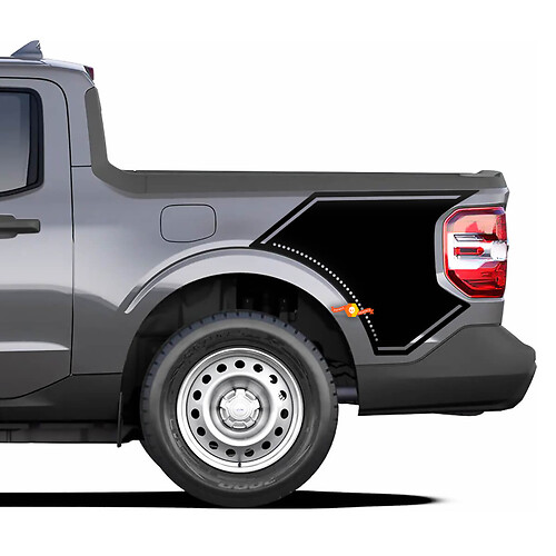 Side Bed Ford Maverick 2022-up Vinyl Decals Stickers Graphic Dot