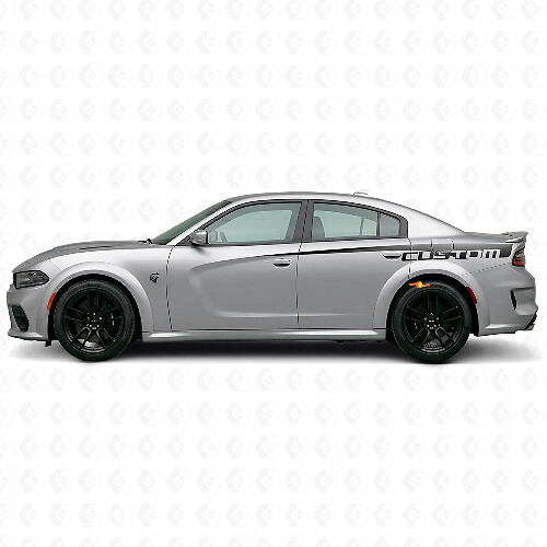 Custom Side Stripe Vinyl Decal for Dodge Charger Electric
