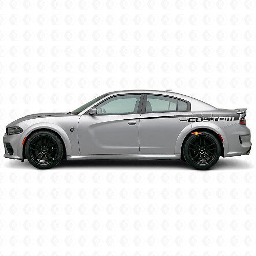 Custom Side Stripe Vinyl Decal for Dodge Charger Electric