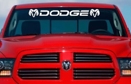 Windshield Vinyl Decal Sticker 40 Inch Custom Logo Graphics for Dodge Ram