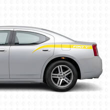 Personalized Curved Stripes Side Vinyl Decal Sticker for Dodge Charger 2006-2010_5