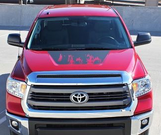 2015-2016 SHREDDER Truck Bed Hood Vinyl Graphics Any Colour Decals Stripe Toyota Tundra