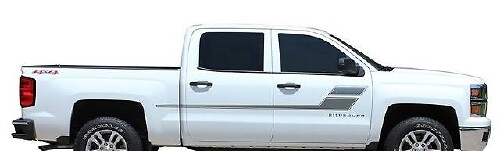 Accent Outline Stripes Side Vinyl Decal Sticker for Chevrolet Silverado 2013-2020