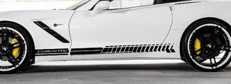 Side door Decal Graphic Sticker Kit Chevy Corvette Z06 C7 2015-2018