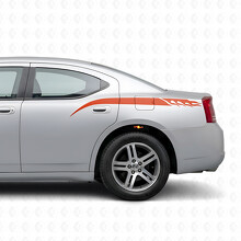 Flame Style Stripes Side Vinyl Decal Sticker for Dodge Charger 2006-2010_4