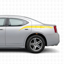 Flame Style Stripes Side Vinyl Decal Sticker for Dodge Charger 2006-2010_5