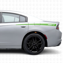 Custom Thin Stripes Bedside Vinyl Decal Sticker for Dodge Charger 2015-2026_3