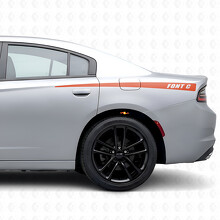 Custom Thin Stripes Bedside Vinyl Decal Sticker for Dodge Charger 2015-2026_4
