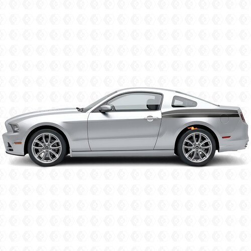 Dual Stripes Bedside Vinyl Decal Kit for Musclecar Musclecarmodel 2010-14