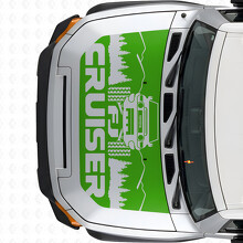 FJ Cruiser Forest Mountain Hood Vinyl Decal Sticker for Toyota FJ Cruiser_3