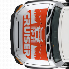 FJ Cruiser Forest Mountain Hood Vinyl Decal Sticker for Toyota FJ Cruiser_4