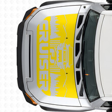 FJ Cruiser Forest Mountain Hood Vinyl Decal Sticker for Toyota FJ Cruiser_5