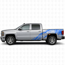Mud Splash Bedside Vinyl Decal Sticker for Chevrolet Silverado 2014-2017_2