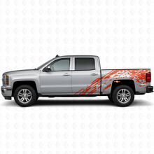 Mud Splash Bedside Vinyl Decal Sticker for Chevrolet Silverado 2014-2017_3