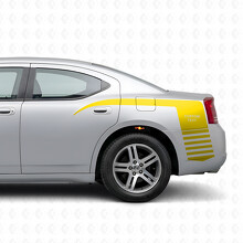 Custom Strobe Claw Style Stripes Bedside Vinyl Decal Sticker for Dodge Charger 2006-2010_5