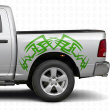 Tribal Bed Side Vinyl Decal Kit for Dodge Ram 1500/2500 2009-2018_3