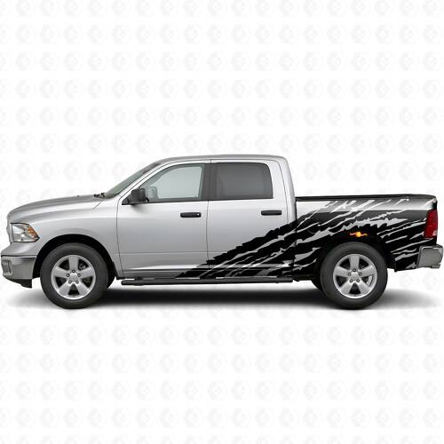 Distressed Style Side Vinyl Decal Sticker for Dodge Ram 2500