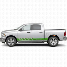 Death Before Dishonor Stripes Side Vinyl Decal Sticker for Dodge Ram 1500_3