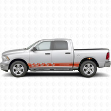 Death Before Dishonor Stripes Side Vinyl Decal Sticker for Dodge Ram 1500_4