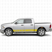 Death Before Dishonor Stripes Side Vinyl Decal Sticker for Dodge Ram 1500_5