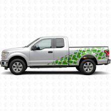 Huge Tire Track Stripes Side Vinyl Decal Kit for Musclecar truck 2015-2017_3