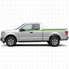 Upper Rally Stripes Side Bedside Door Vinyl Decal Sticker for Ford F-150 2015-2017_3