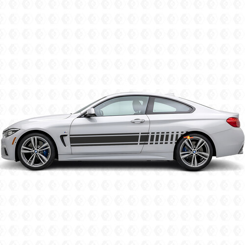 Racing Stripes Door Side Vinyl Decal Sticker