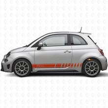 Racing Stripes Side Vinyl Decal Sticker for Fiat 500_4