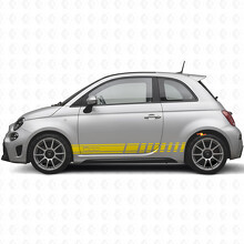 Racing Stripes Side Vinyl Decal Sticker for Fiat 500_5