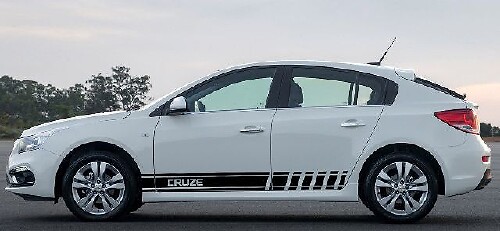 Cruze Lettering Racing Stripes Side Vinyl Decal Sticker for Chevrolet Cruze